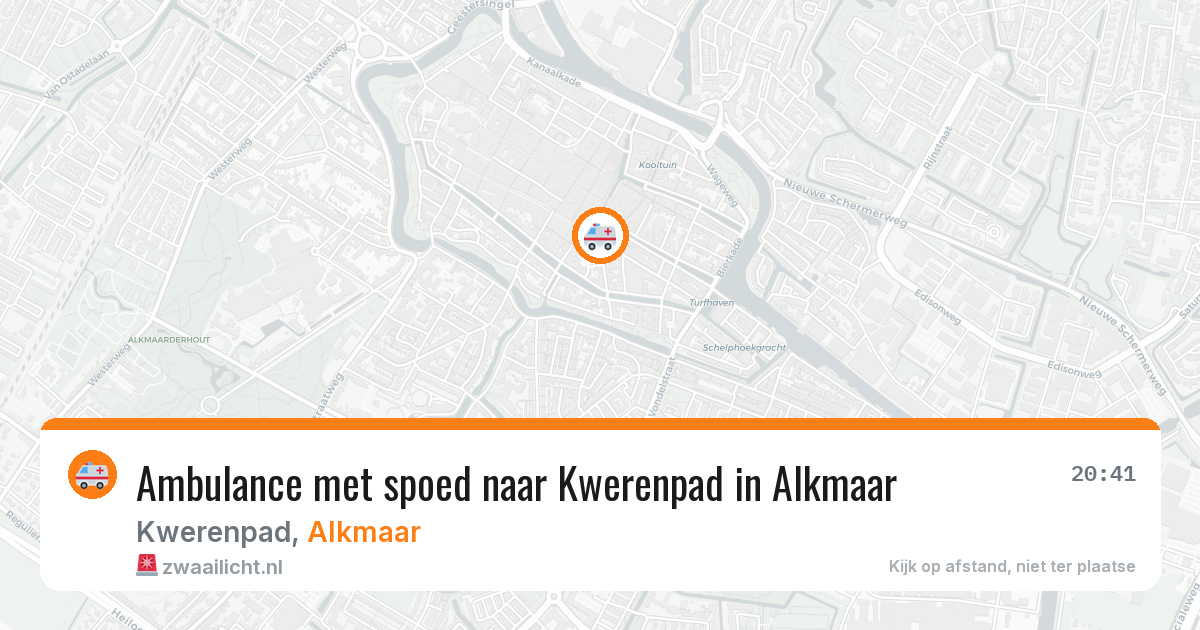 Ambulance met spoed naar Kwerenpad in Alkmaar — 17 apr 2026