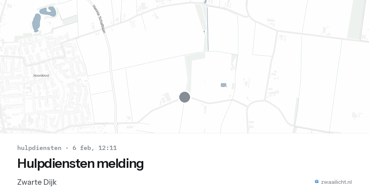 Hulpdiensten melding — 6 feb 2026