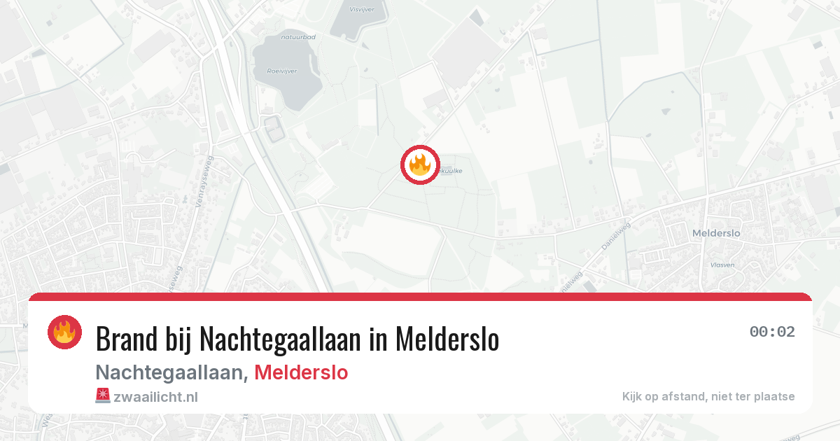 Brand bij Nachtegaallaan in Melderslo — 13 jun 2026