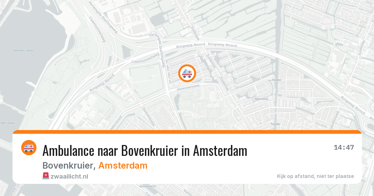 Ambulance naar Bovenkruier in Amsterdam — 16 jun 2026