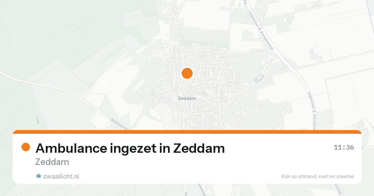 Ambulance ingezet in Zeddam — 31 jan 2026