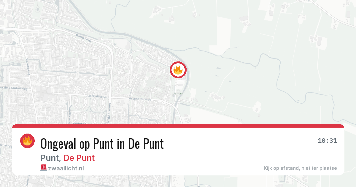 Ongeval op Punt in De Punt — 30 jul 2026