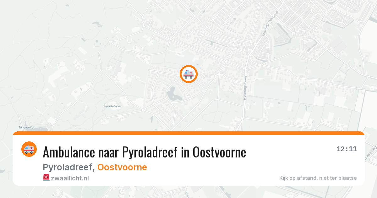 Ambulance naar Pyroladreef in Oostvoorne — 6 apr 2026