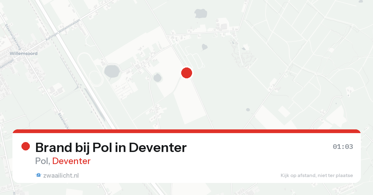 Brand bij Pol in Deventer — 15 aug 2026