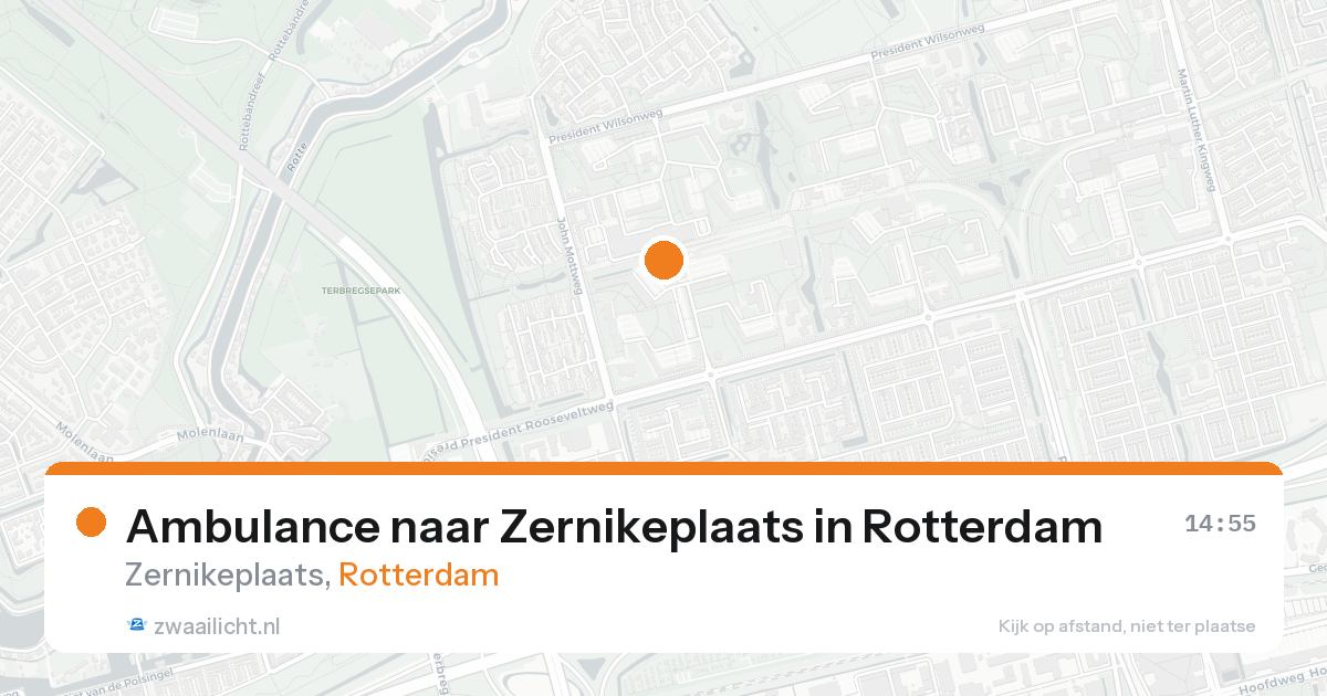 Ambulance naar Zernikeplaats in Rotterdam — 16 aug 2026