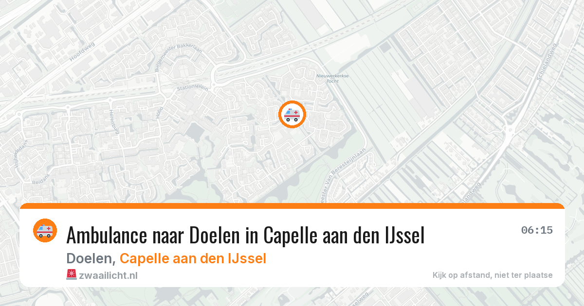Ambulance naar Doelen in Capelle aan den IJssel — 2 jul 2026
