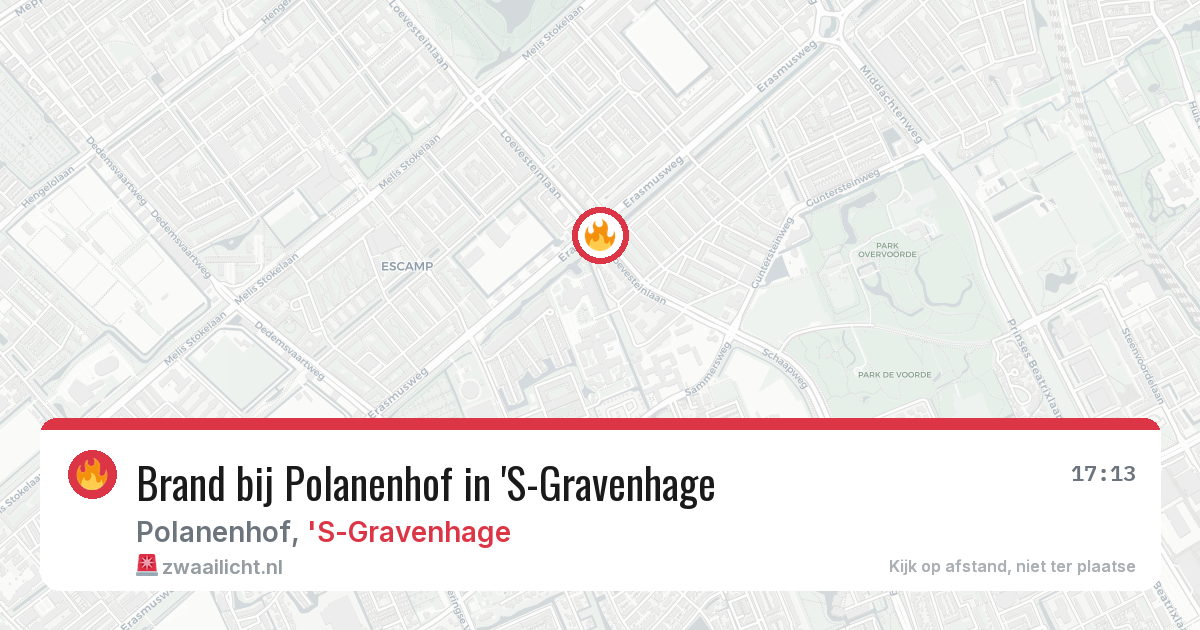 Brand bij Polanenhof in 'S-Gravenhage — 12 jun 2026