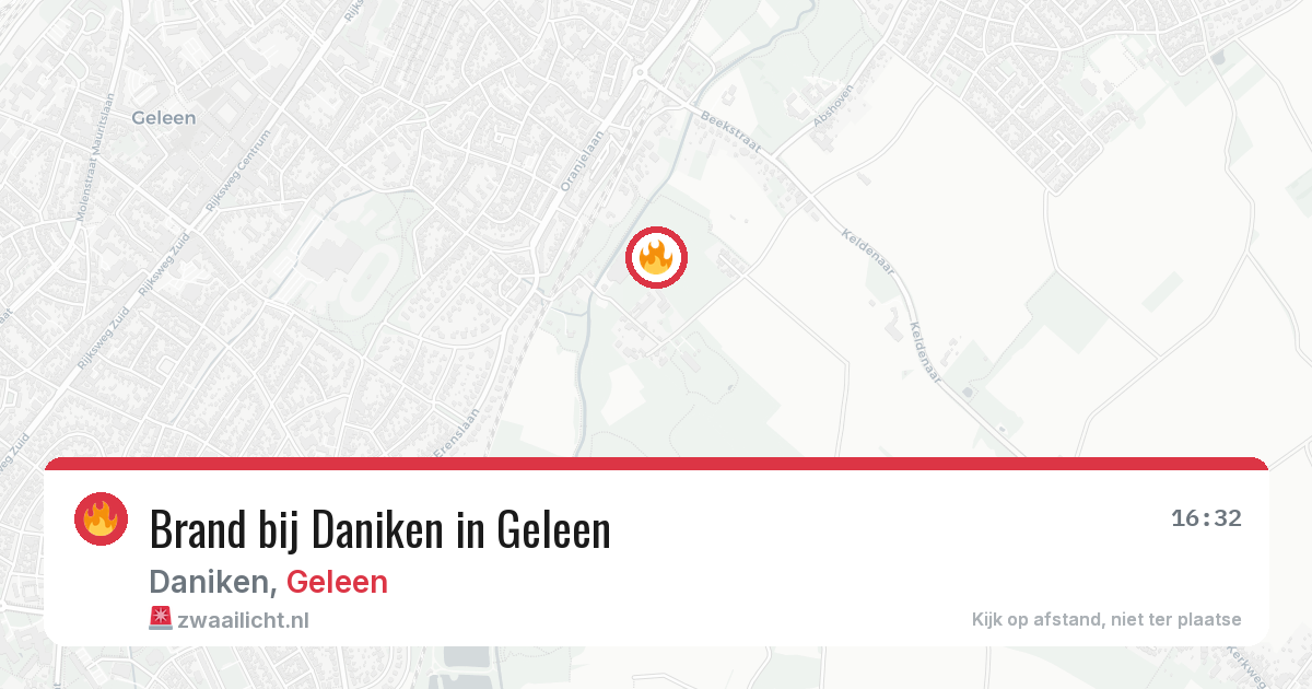 Brand bij Daniken in Geleen — 12 jul 2026
