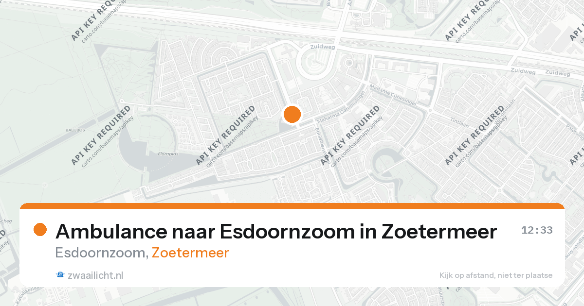 Ambulance naar Esdoornzoom in Zoetermeer — 26 aug 2026