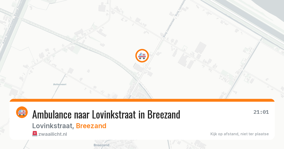 Ambulance naar Lovinkstraat in Breezand — 11 jul 2026