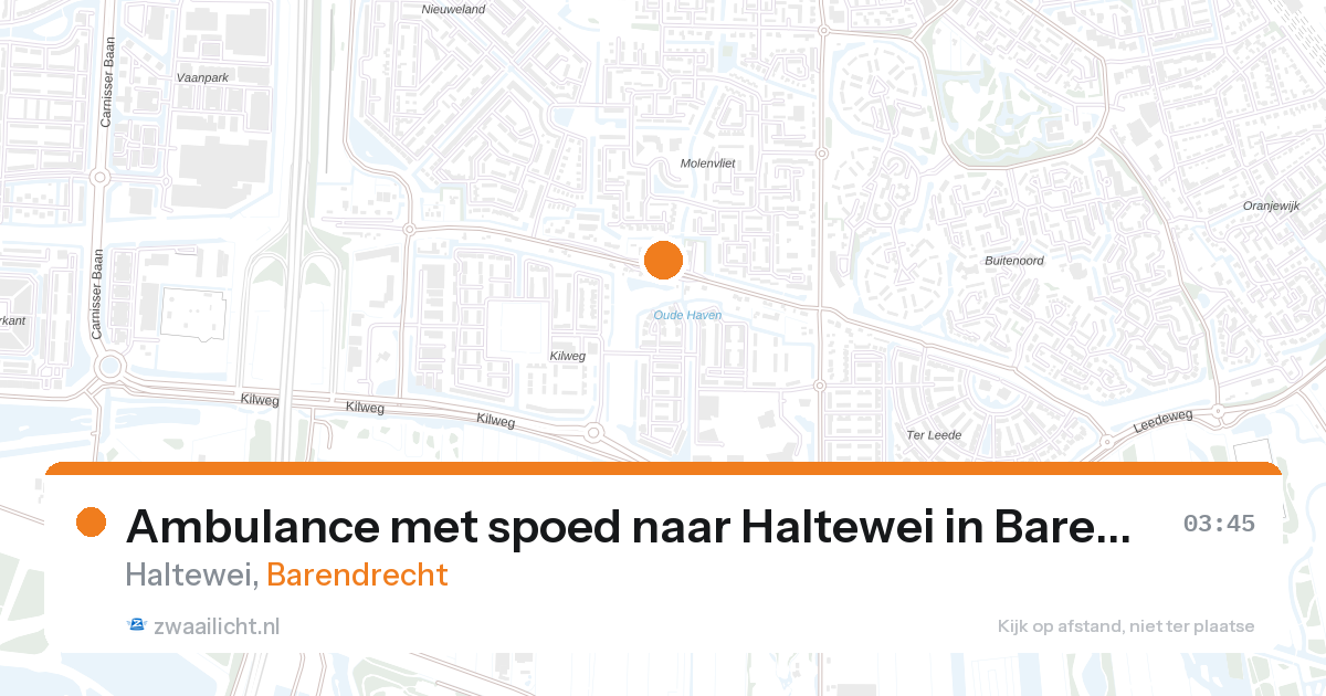 Ambulance met spoed naar Haltewei in Barendrecht — 7 feb 2026