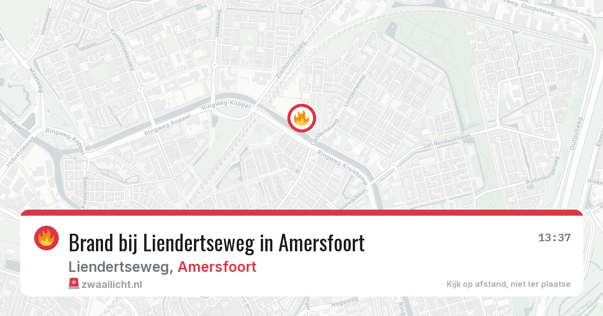 Brand bij Liendertseweg in Amersfoort — 9 jul 2026