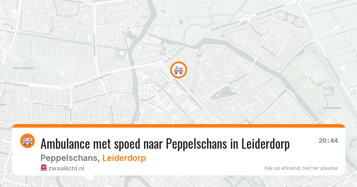 Ambulance met spoed naar Peppelschans in Leiderdorp — 11 aug 2026