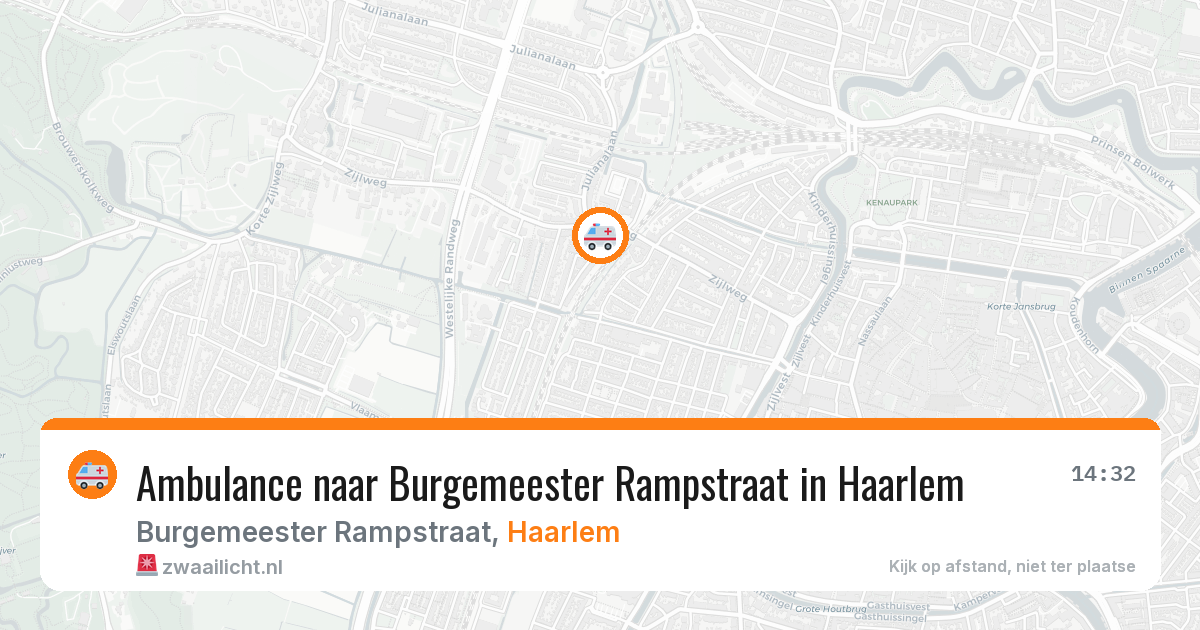 Ambulance naar Burgemeester Rampstraat in Haarlem — 2 jun 2026