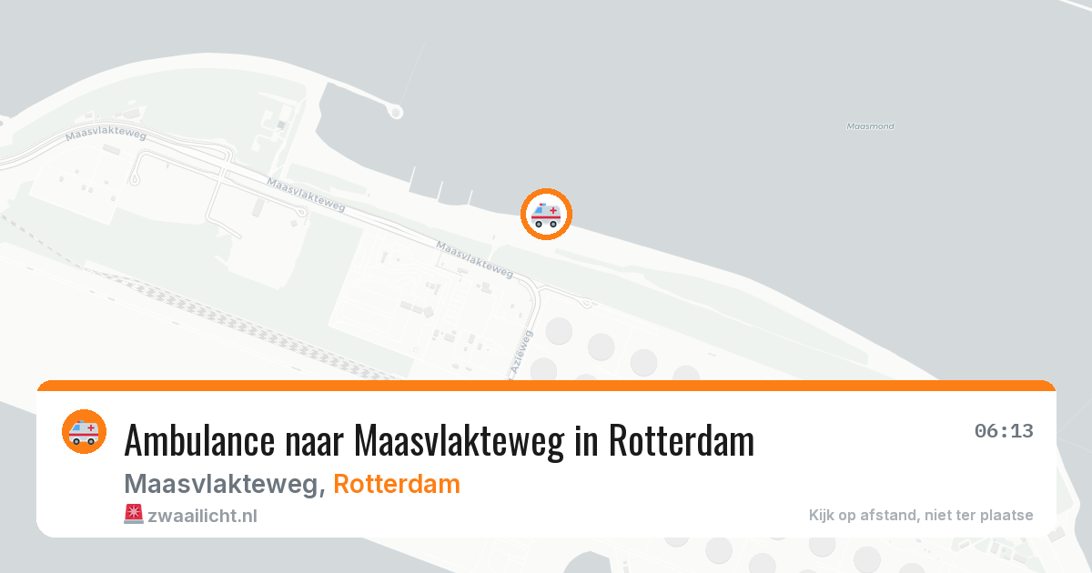 Ambulance naar Maasvlakteweg in Rotterdam — 17 mrt 2026