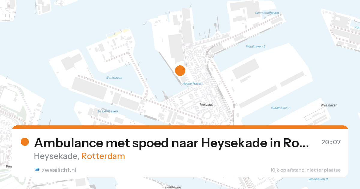 Ambulance met spoed naar Heysekade in Rotterdam — 28 aug 2026