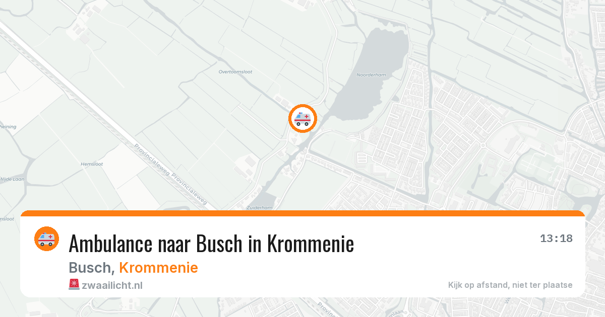 Ambulance naar Busch in Krommenie — 9 jun 2026