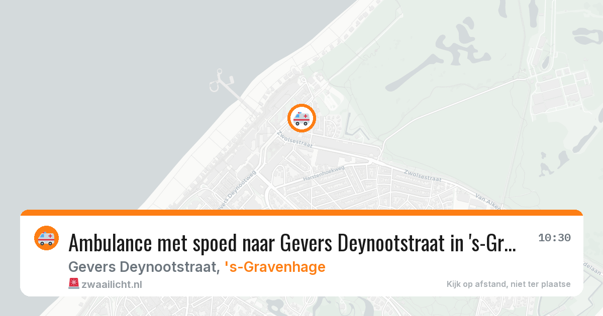 Ambulance met spoed naar Gevers Deynootstraat in 's-Gravenhage — 13 jun 2026