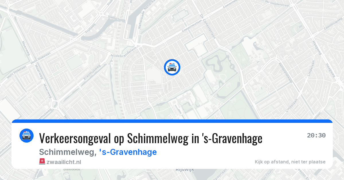 Verkeersongeval op Schimmelweg in 's-Gravenhage — 28 mei 2026