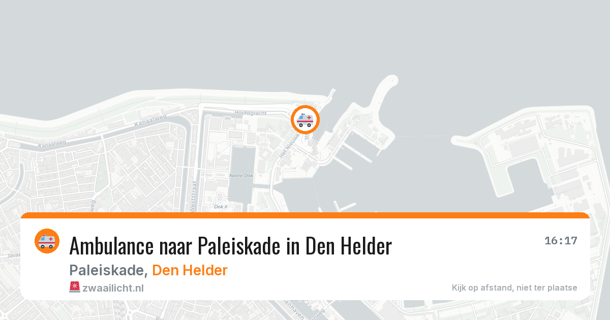 Ambulance naar Paleiskade in Den Helder — 28 jun 2026