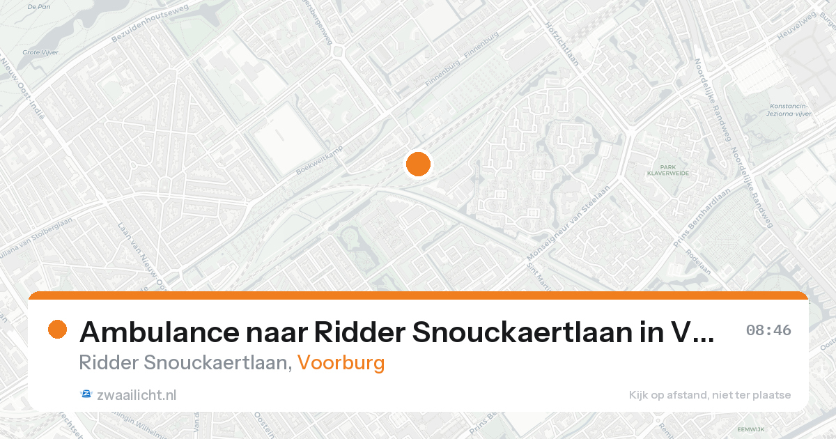 Ambulance naar Ridder Snouckaertlaan in Voorburg — 22 aug 2026