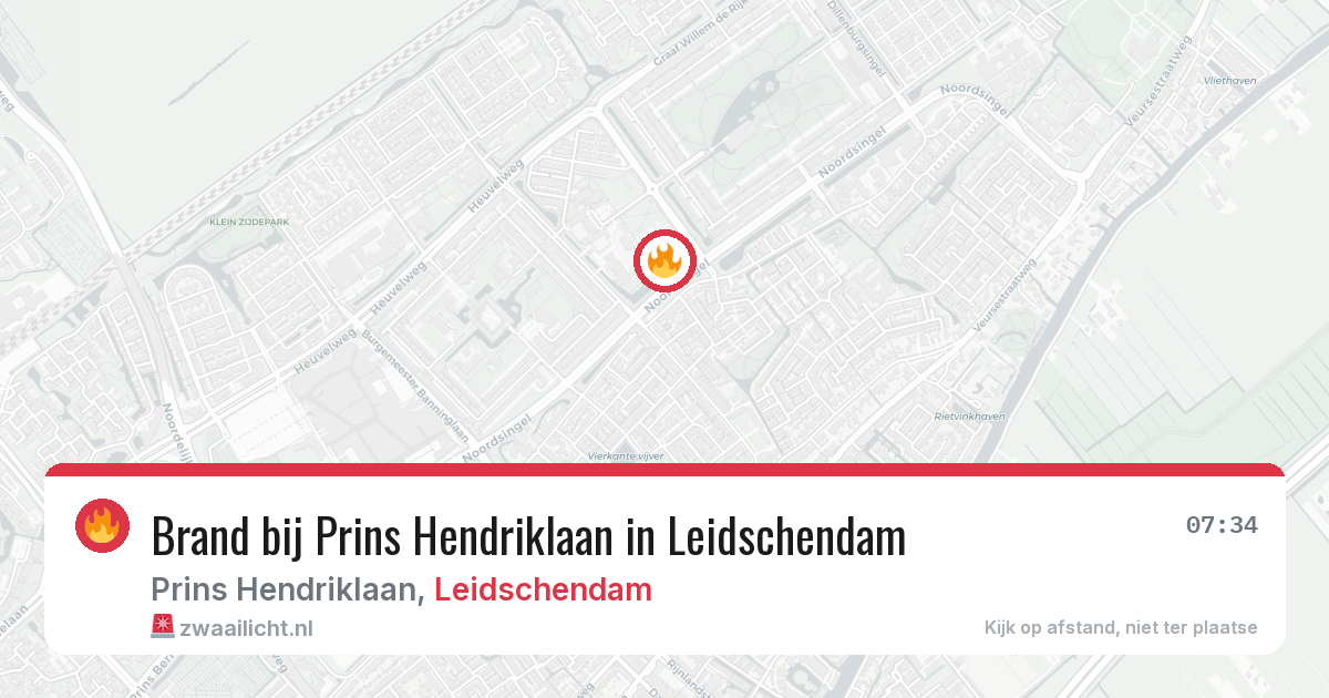 Brand bij Prins Hendriklaan in Leidschendam — 15 jun 2026