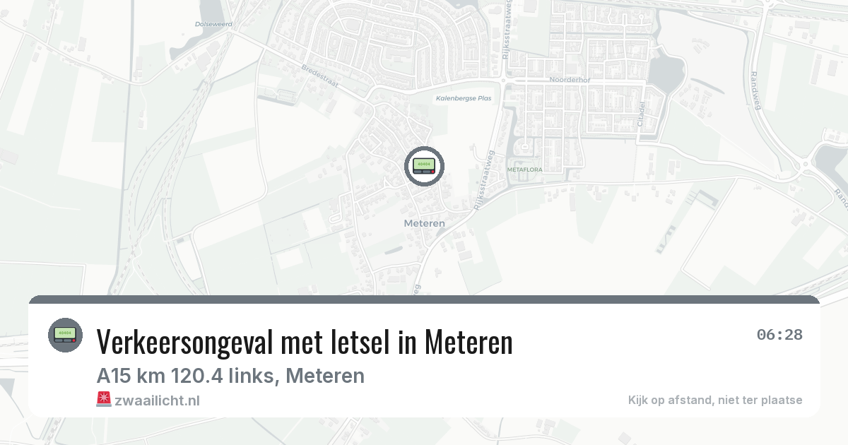 Verkeersongeval met letsel in Meteren — 24 apr 2026