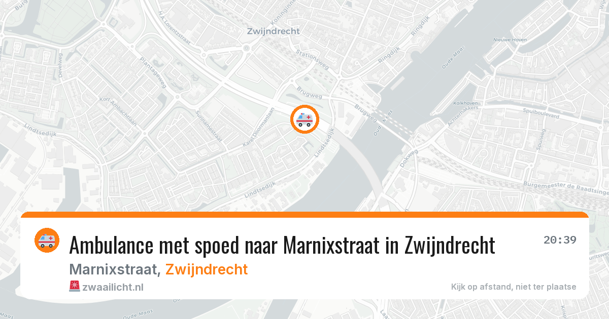 Ambulance met spoed naar Marnixstraat in Zwijndrecht — 4 apr 2026