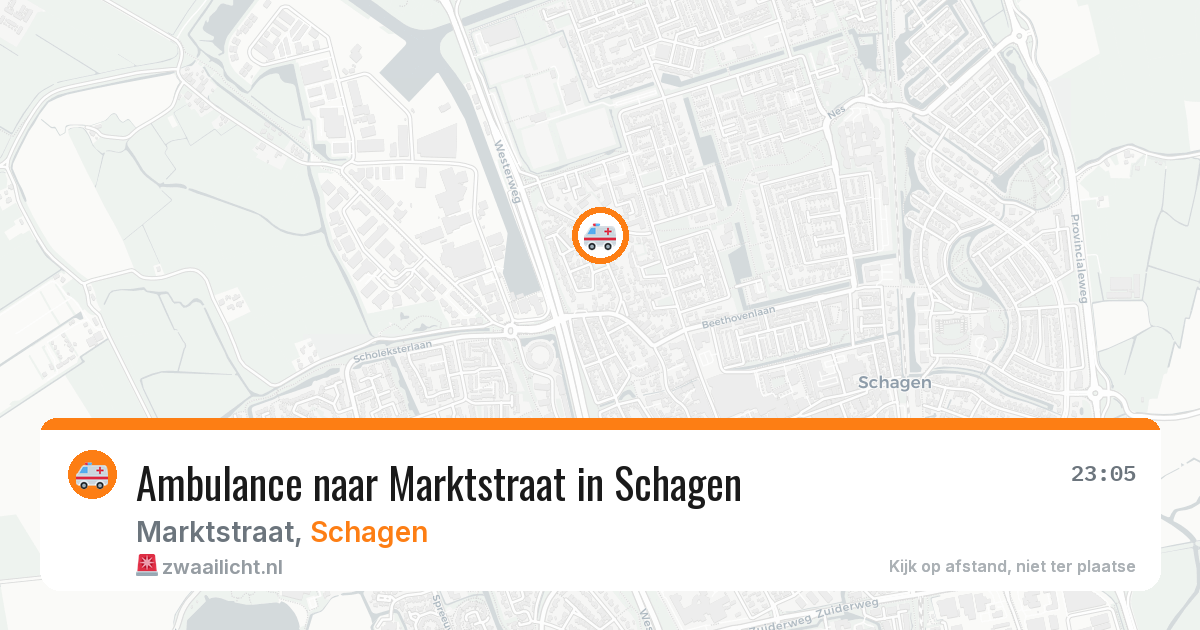 Ambulance naar Marktstraat in Schagen — 3 jun 2026