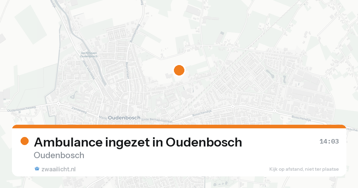 Ambulance ingezet in Oudenbosch — 17 aug 2026