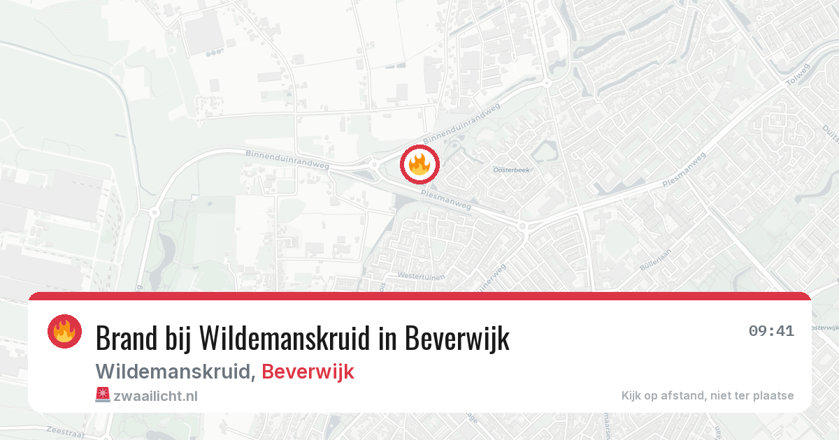 Brand bij Wildemanskruid in Beverwijk — 30 mei 2026
