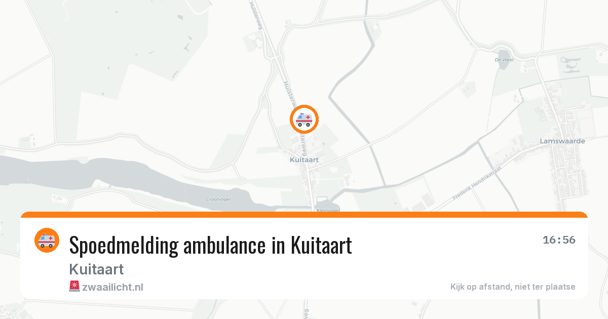 Spoedmelding ambulance in Kuitaart — 15 mrt 2026