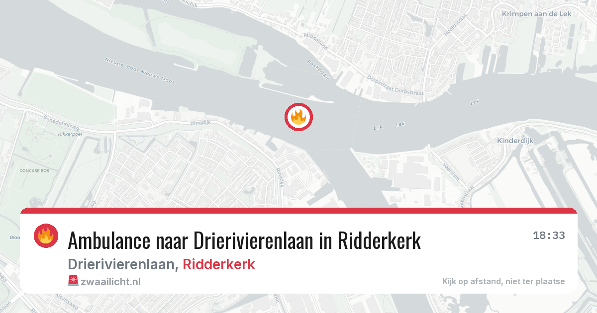 Ambulance naar Drierivierenlaan in Ridderkerk — 28 jul 2026