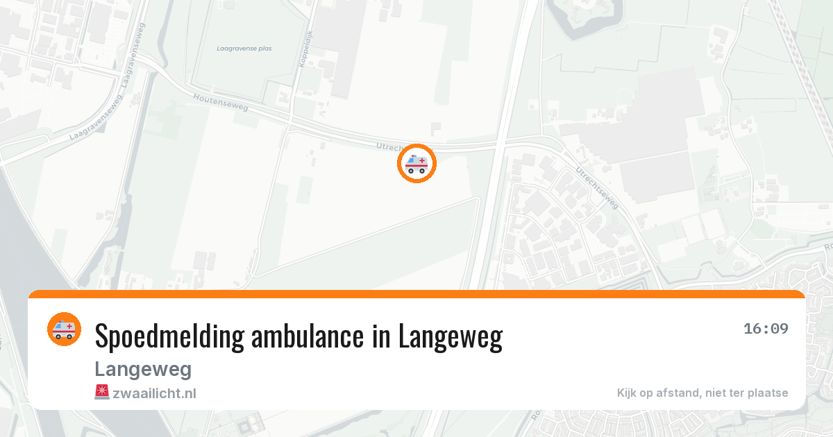 Spoedmelding ambulance in Langeweg — 12 jul 2026