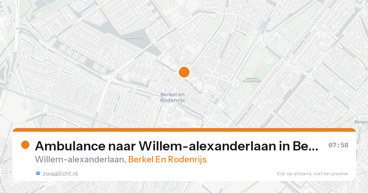 Ambulance naar Willem-alexanderlaan in Berkel En Rodenrijs — 31 jan 2026