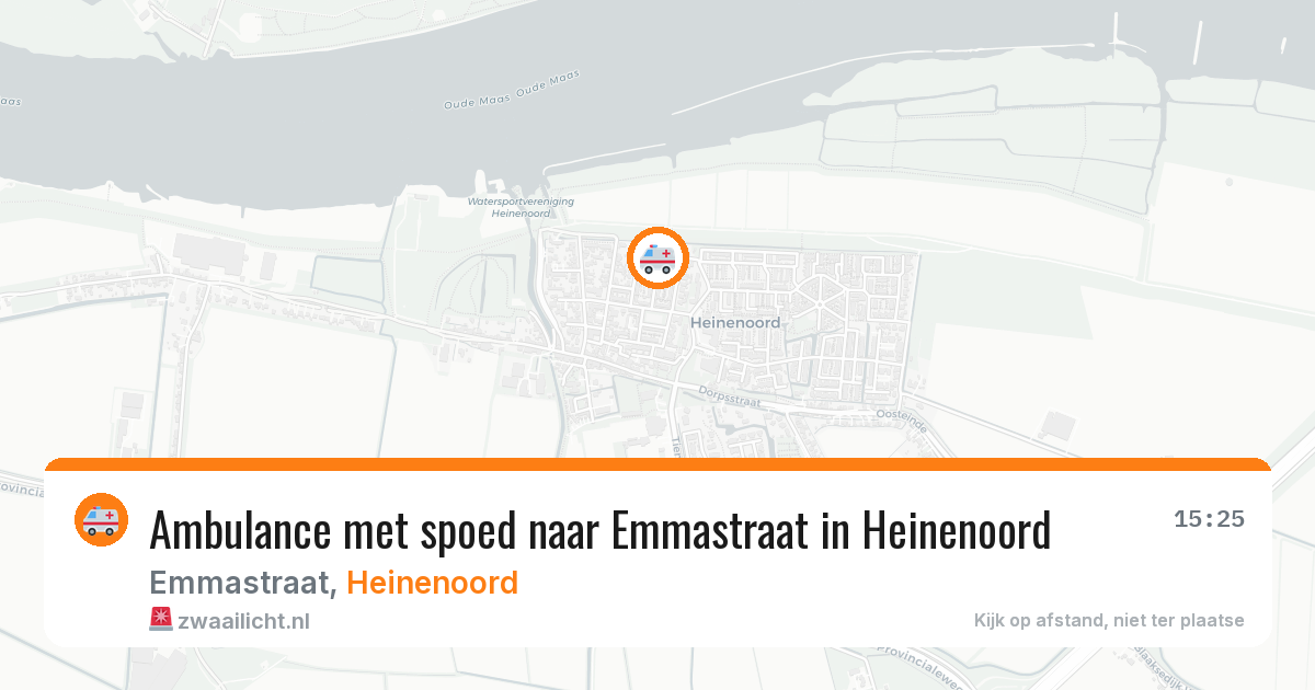 Ambulance met spoed naar Emmastraat in Heinenoord — 17 apr 2026