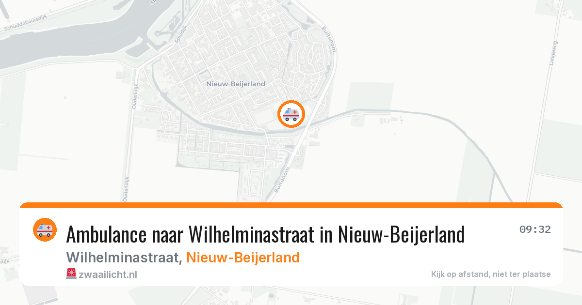 Ambulance naar Wilhelminastraat in Nieuw-Beijerland — 13 jun 2026