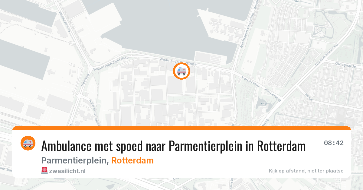 Ambulance met spoed naar Parmentierplein in Rotterdam — 4 aug 2026