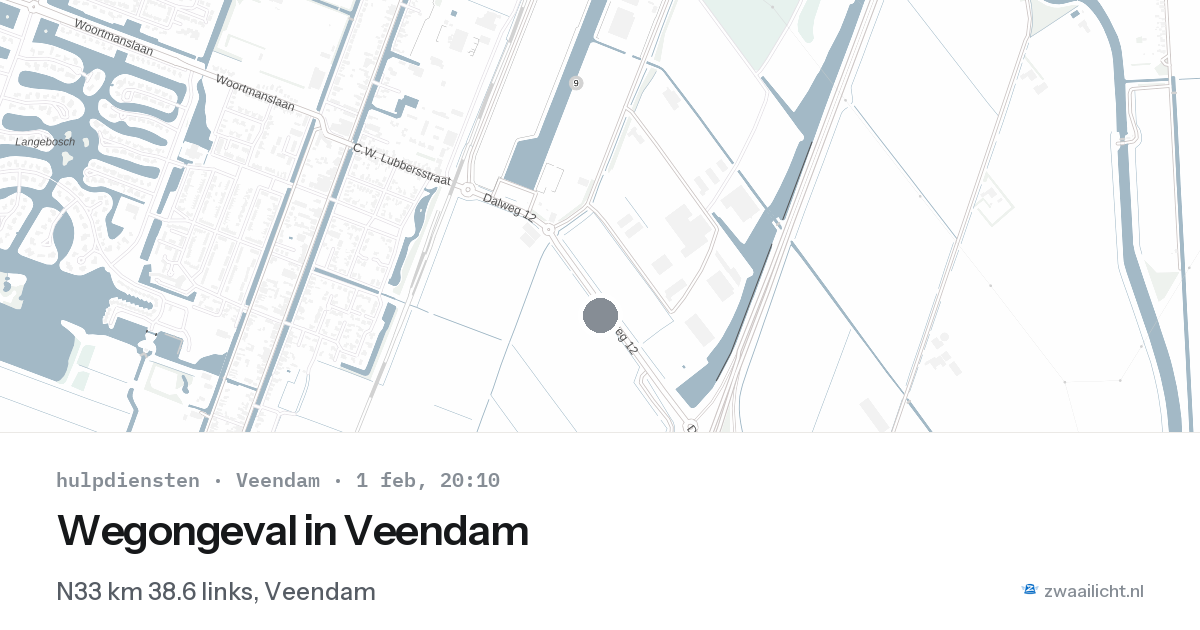 Wegongeval in Veendam — 1 feb 2026