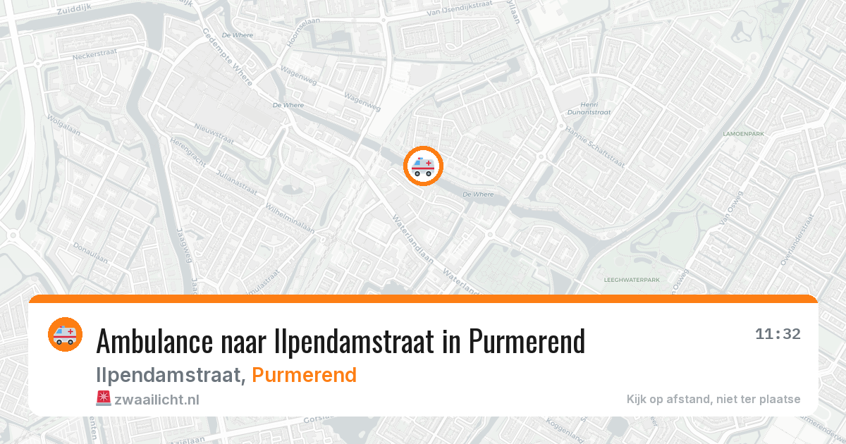 Ambulance naar Ilpendamstraat in Purmerend — 29 jul 2026