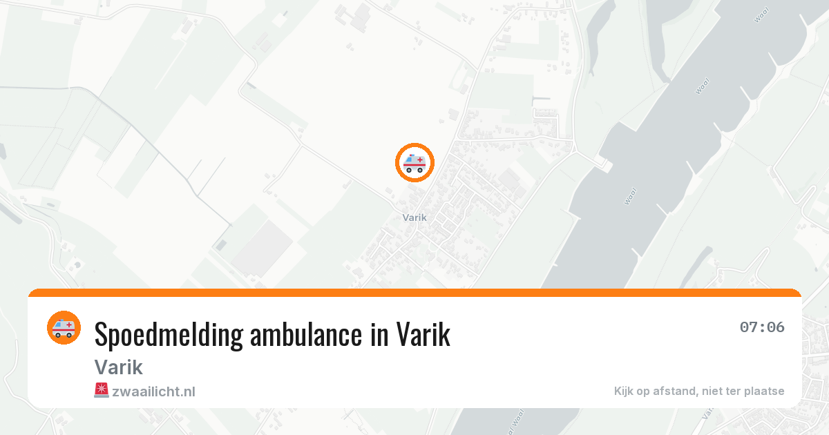 Spoedmelding ambulance in Varik — 31 mei 2026