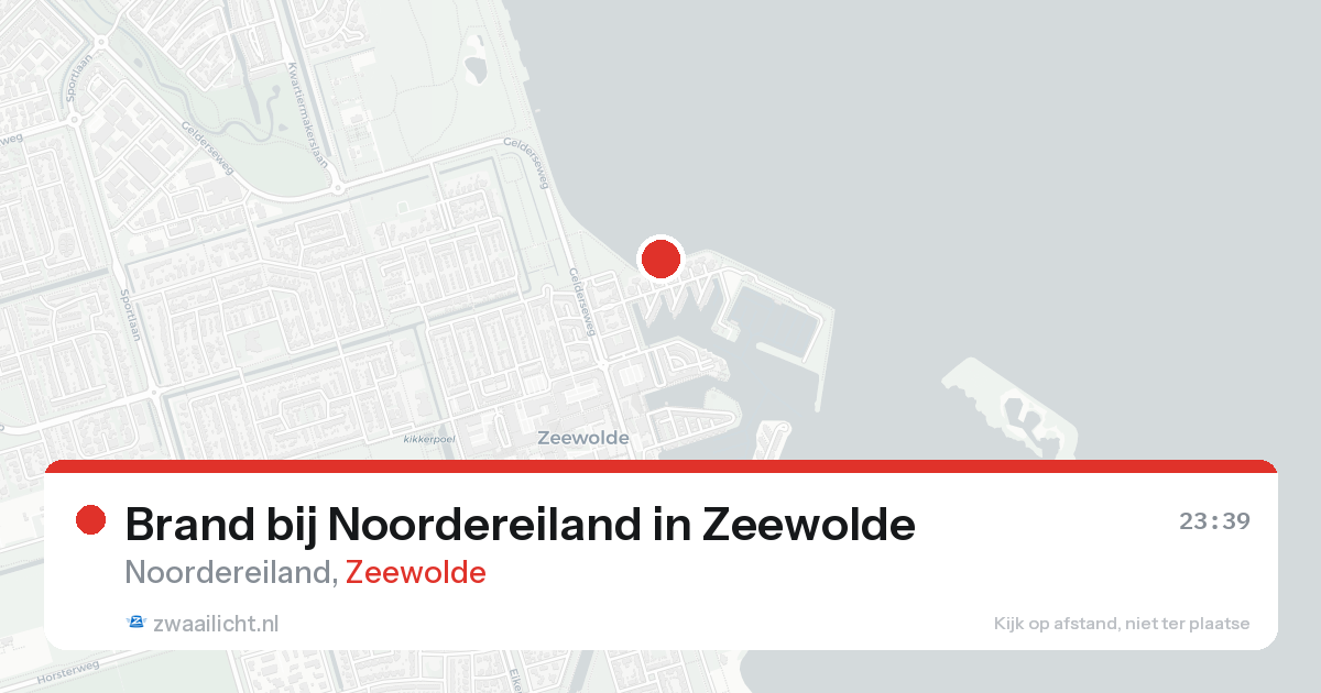 Brand bij Noordereiland in Zeewolde — 24 aug 2026