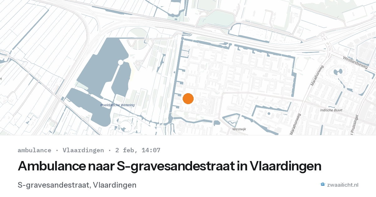 Ambulance naar S-gravesandestraat in Vlaardingen — 2 feb 2026