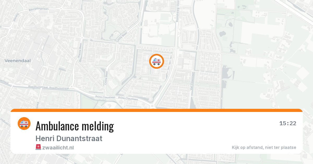 Ambulance melding — 22 jun 2026