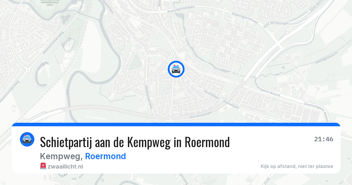 Schietpartij aan de Kempweg in Roermond — 23 apr 2026