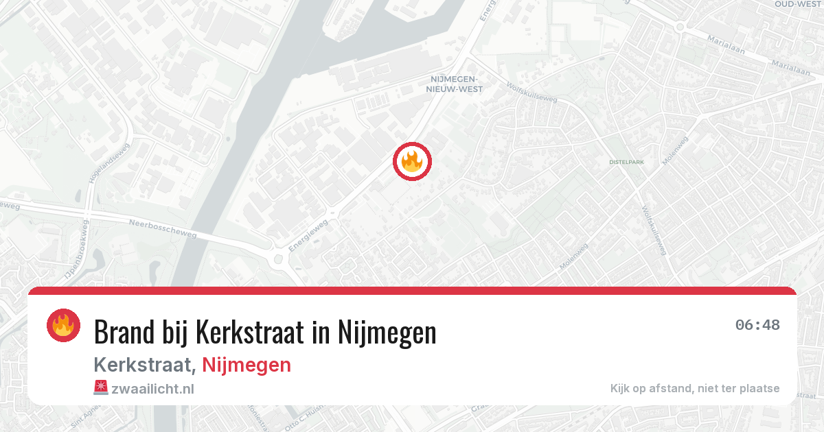Brand bij Kerkstraat in Nijmegen — 4 mei 2026