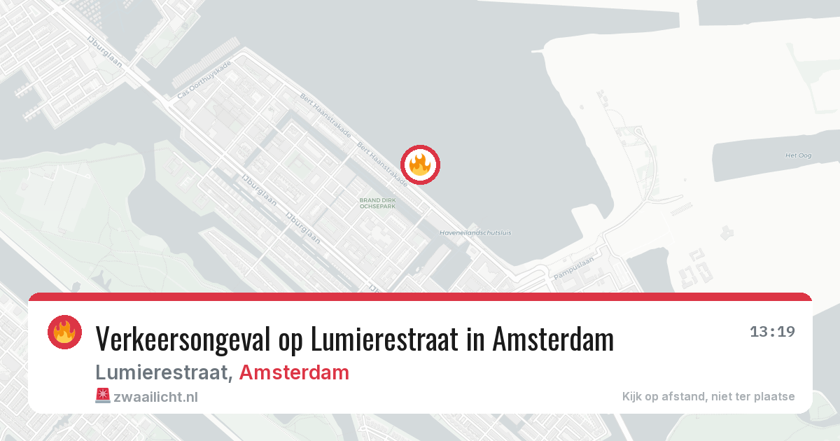 Verkeersongeval op Lumierestraat in Amsterdam — 4 mei 2026