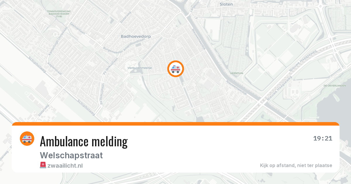 Ambulance melding — 6 jul 2026