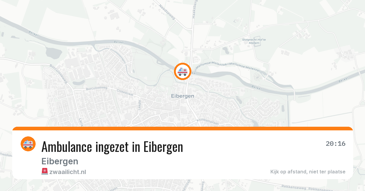 Ambulance ingezet in Eibergen — 22 mei 2026