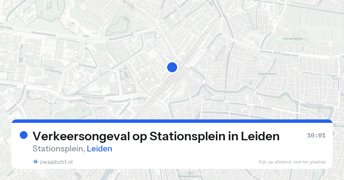 Verkeersongeval op Stationsplein in Leiden — 21 aug 2026